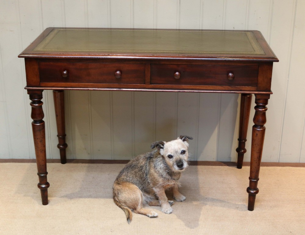 Mahogany Leather Top Writing Desk View IV