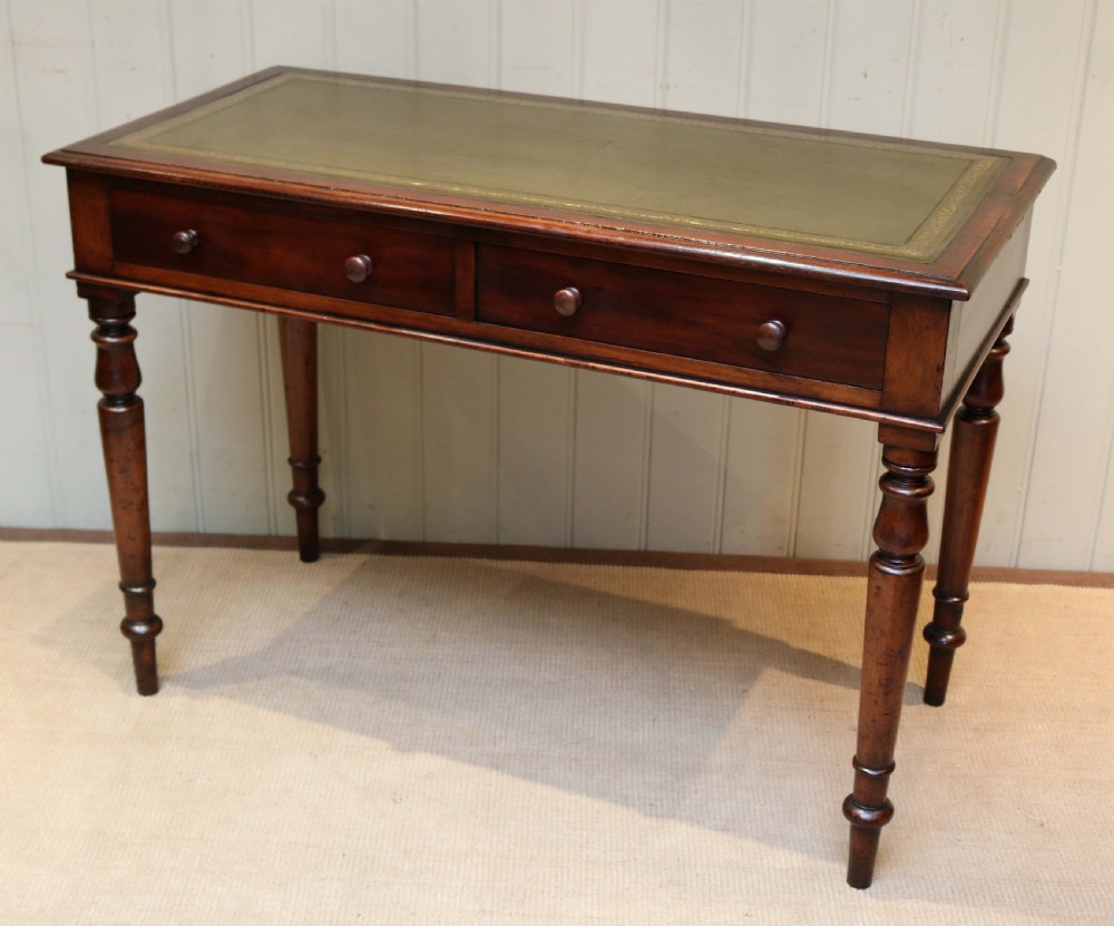 Mahogany Leather Top Writing Desk View V
