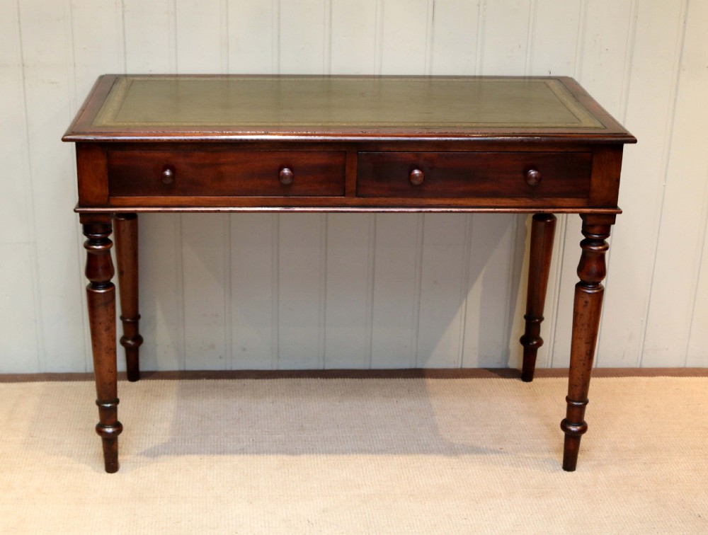 Mahogany Leather Top Writing Desk View VII