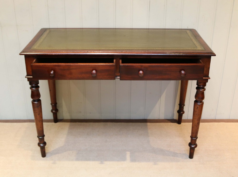Mahogany Leather Top Writing Desk View VIII