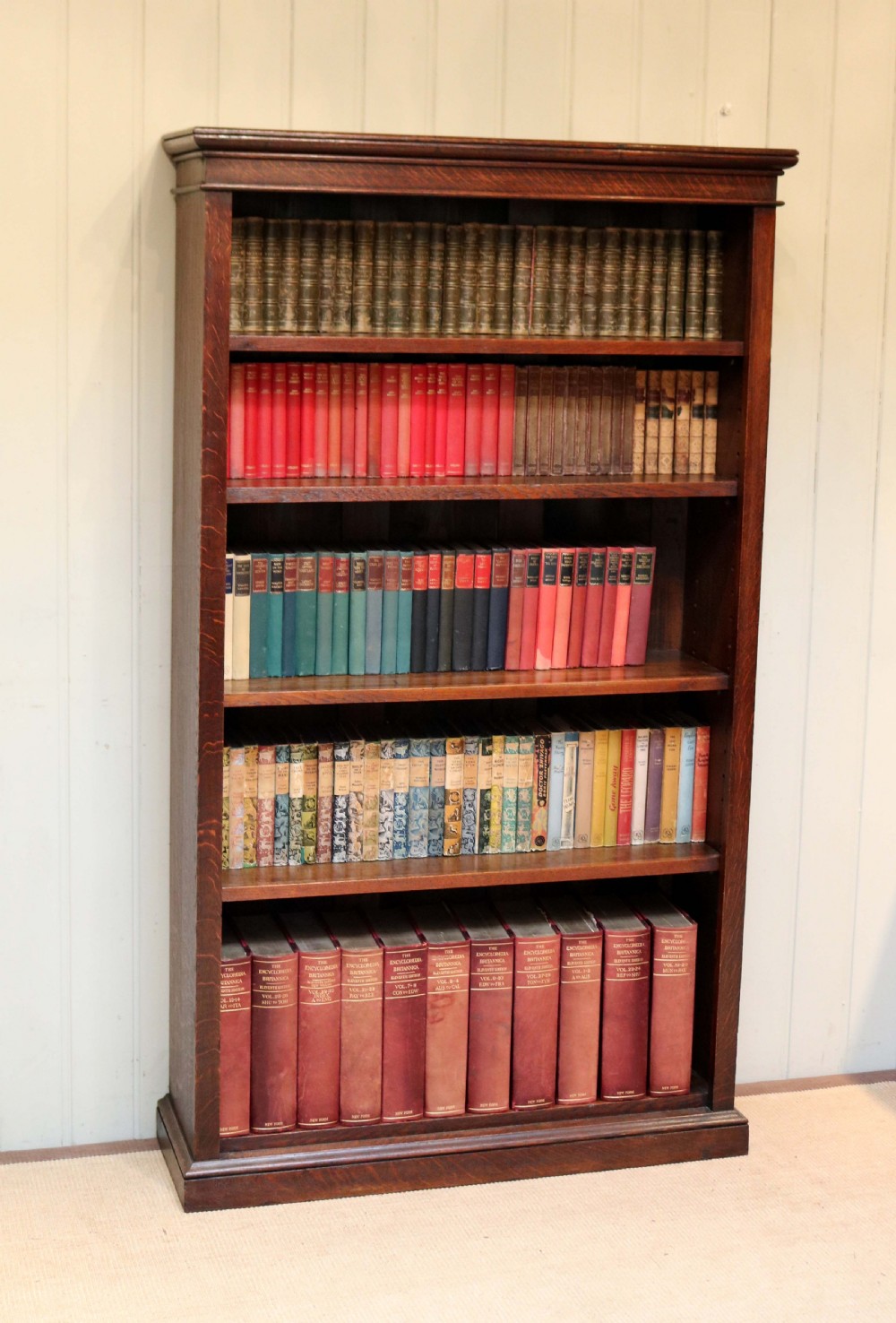 Tall Oak Open Bookcase View III