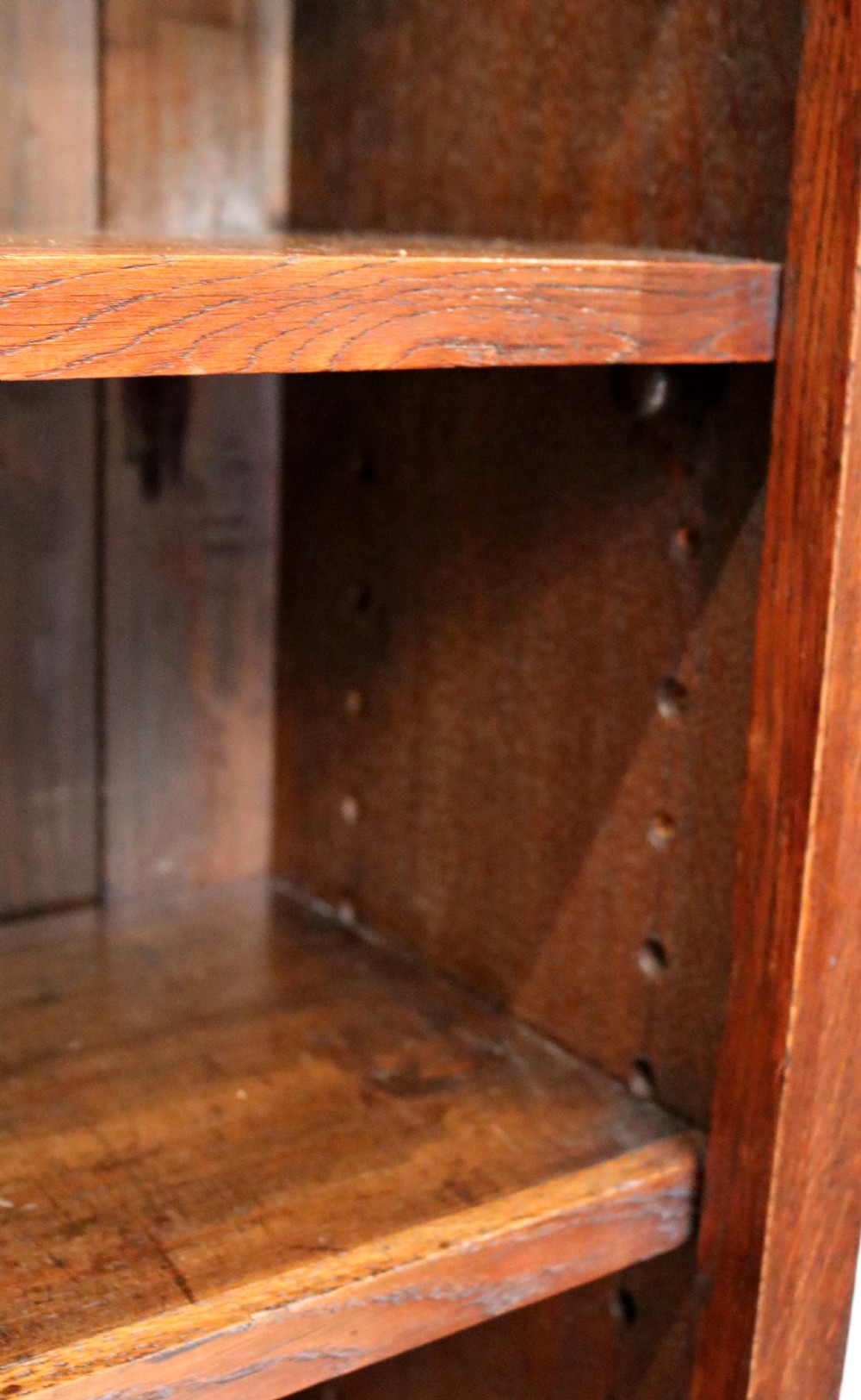 Tall Oak Open Bookcase View VIII