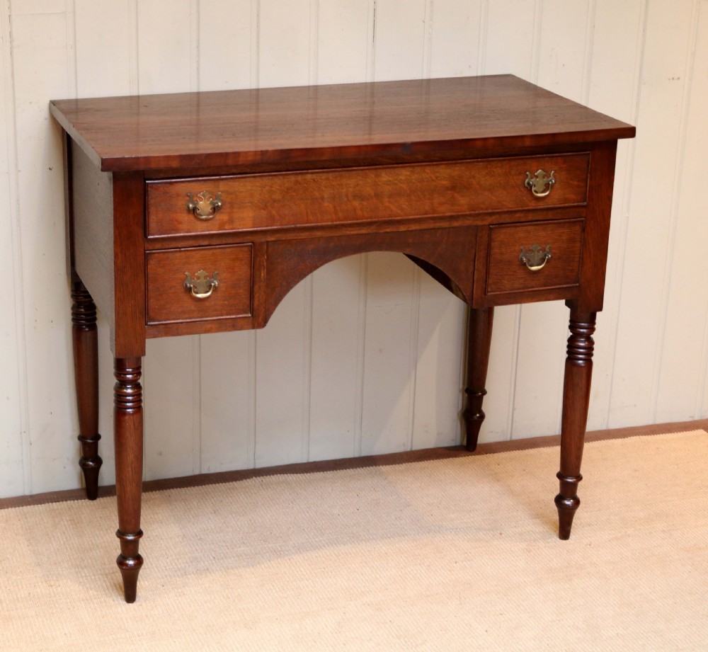 Oak Kneehole Desk  View II