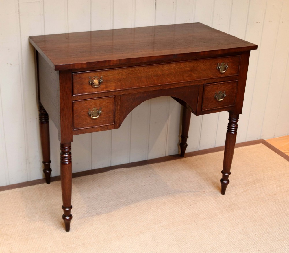 Oak Kneehole Desk  View III