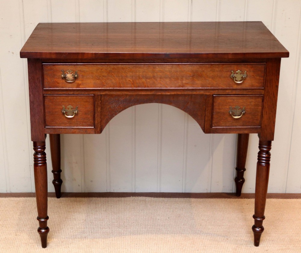 Oak Kneehole Desk  View V
