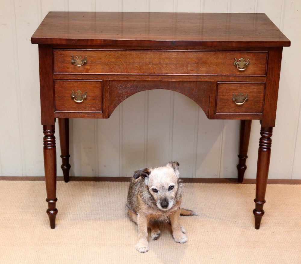 Oak Kneehole Desk  View VII