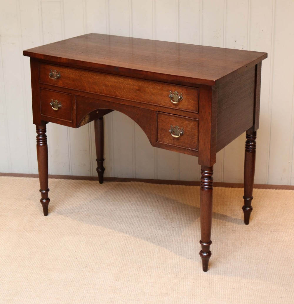 Oak Kneehole Desk  View VIII