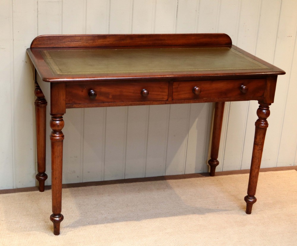 Mahogany Leather Top Writing Table View III