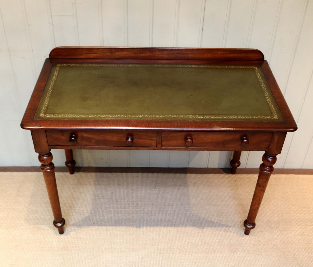 Mahogany Leather Top Writing Table View IV