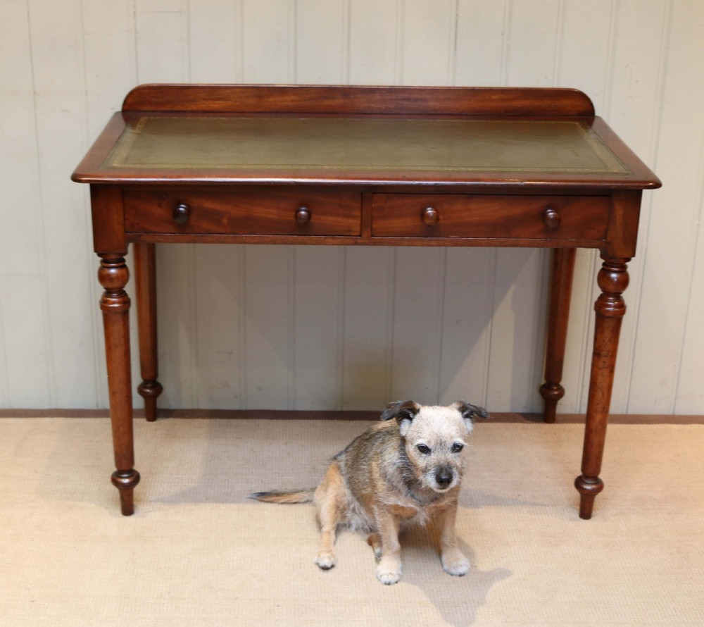 Mahogany Leather Top Writing Table View V
