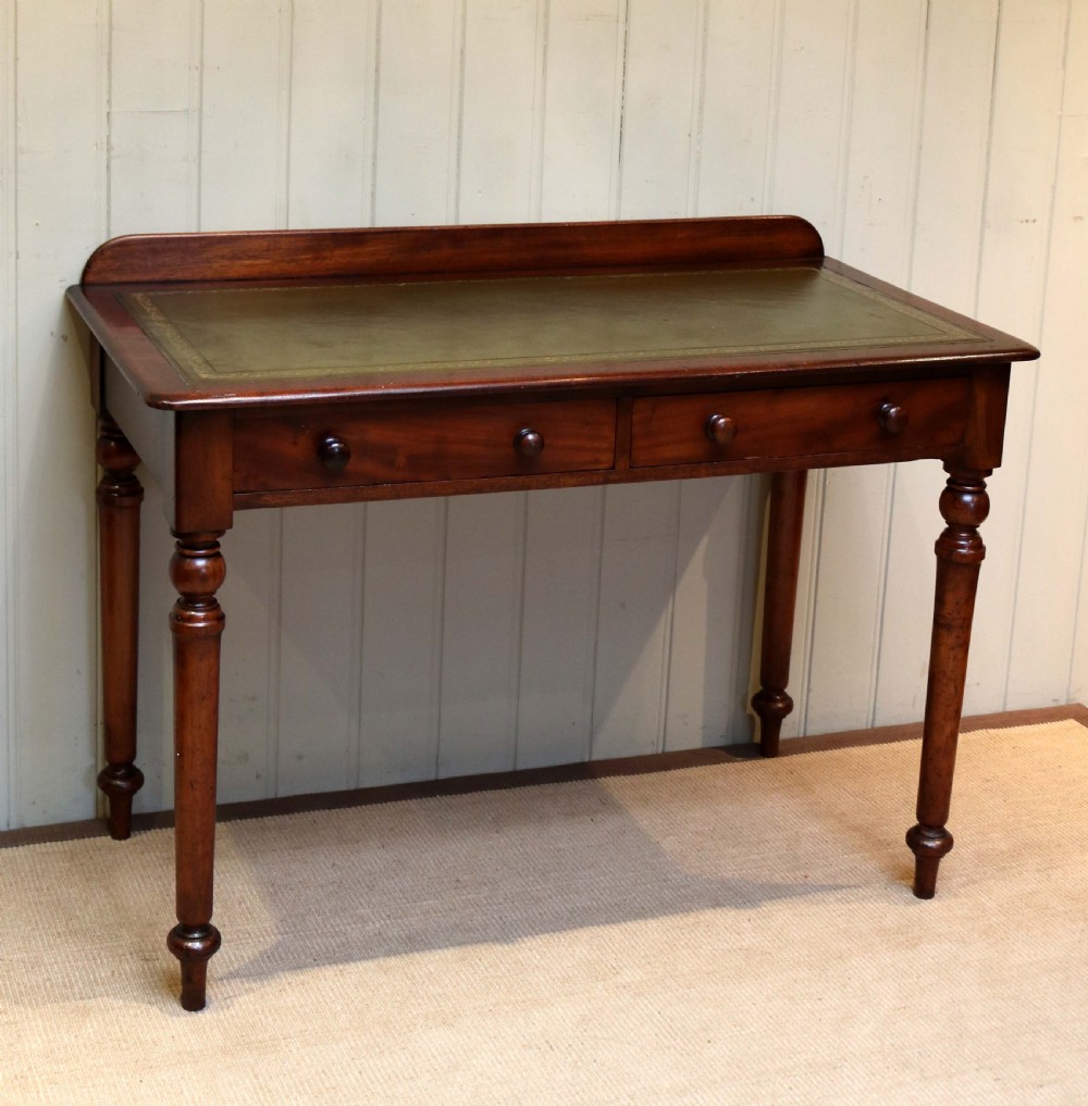 Mahogany Leather Top Writing Table View VII