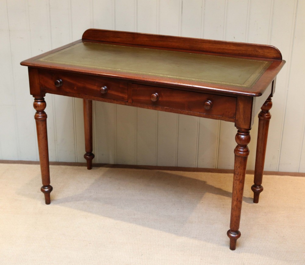 Mahogany Leather Top Writing Table View VIII