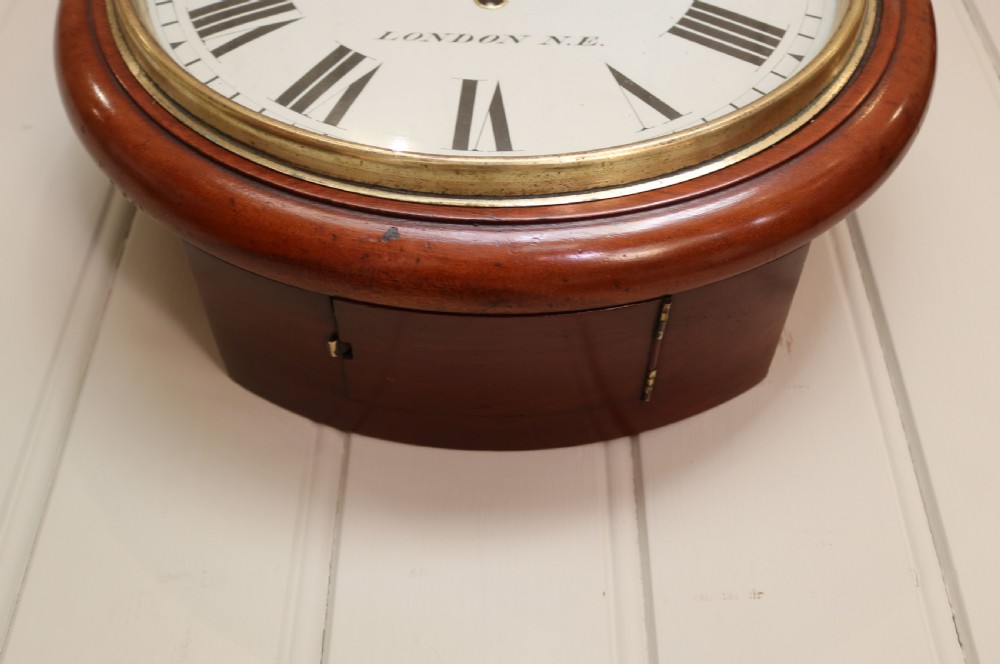Late 19th Century London Mahogany Dial Clock (London, c. 1890) View III