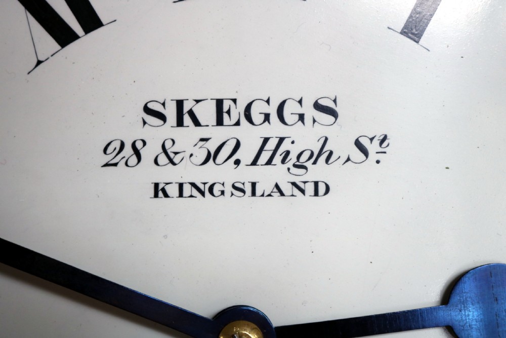 Late 19th Century London Mahogany Dial Clock (London, c. 1890) View V