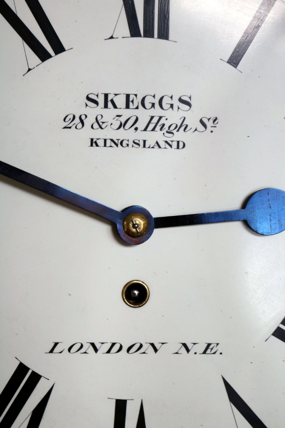 Late 19th Century London Mahogany Dial Clock (London, c. 1890) View VI