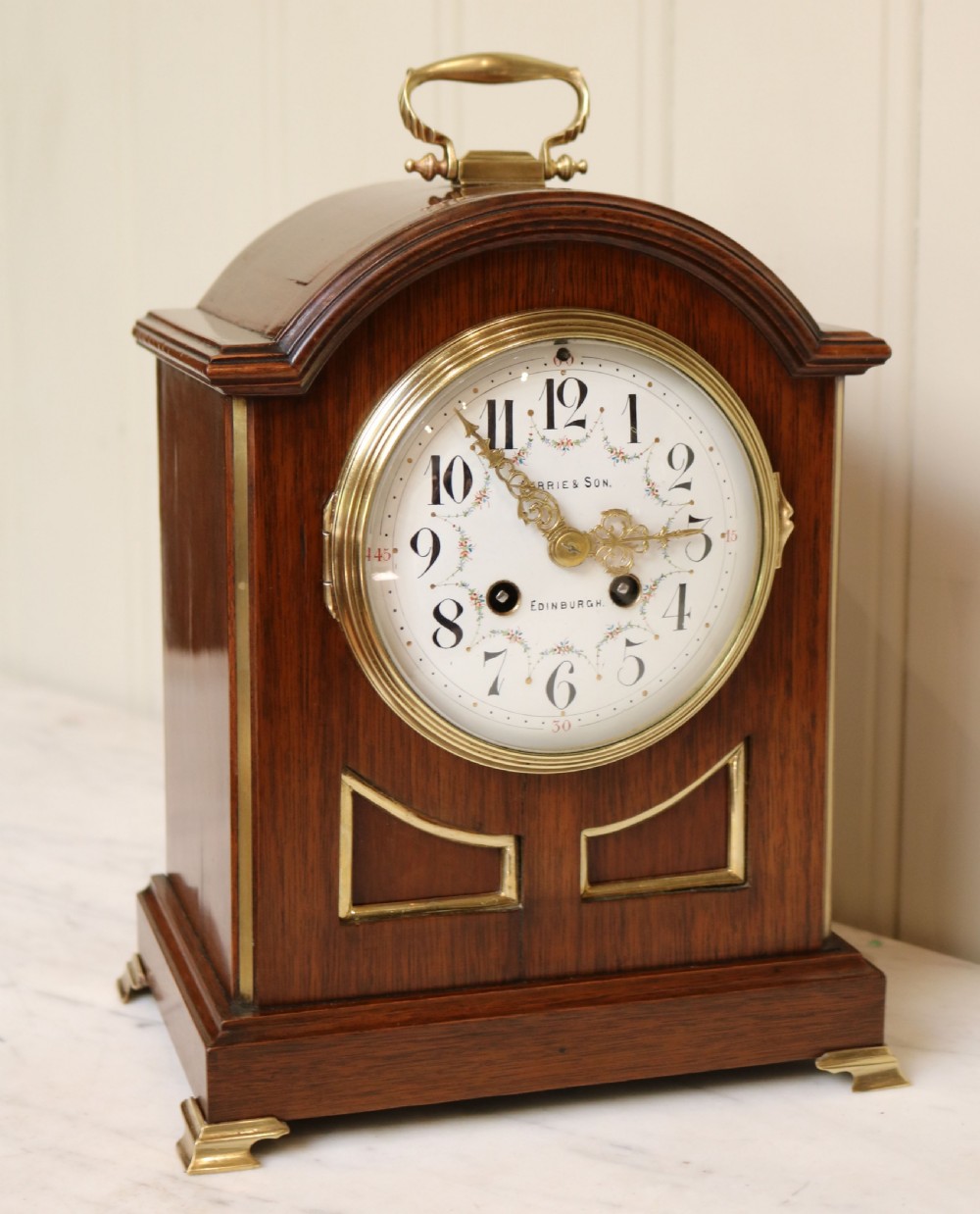 Edwardian Mahogany Bracket Clock (Scotland and France, c. 1905)