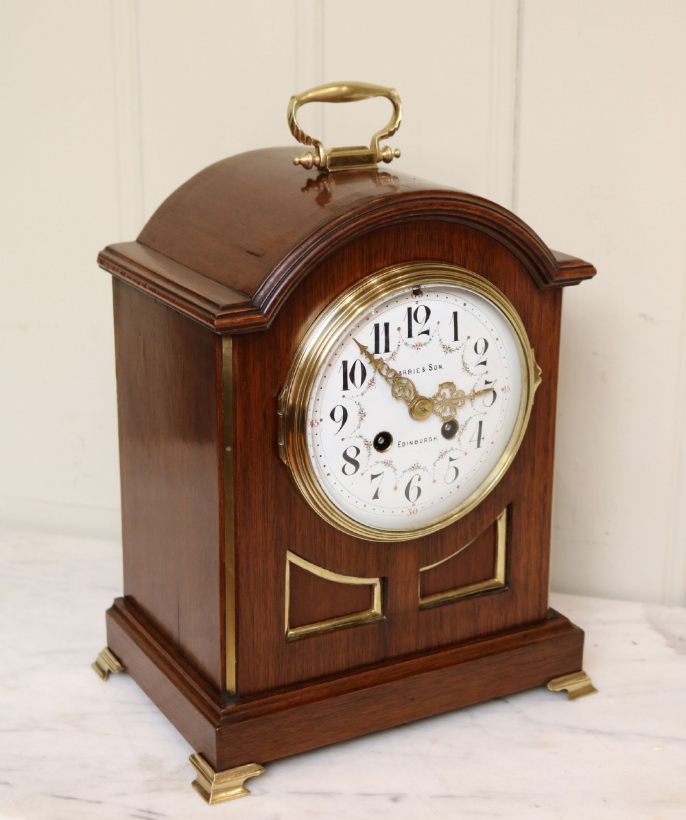 Edwardian Mahogany Bracket Clock (Scotland and France, c. 1905) View III