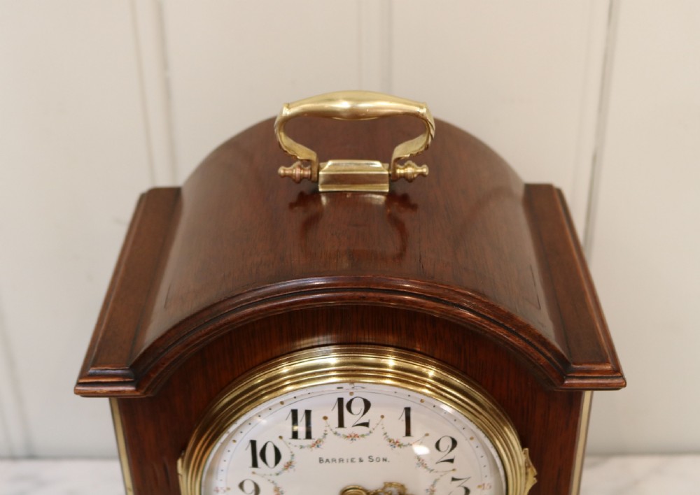 Edwardian Mahogany Bracket Clock (Scotland and France, c. 1905) View VI
