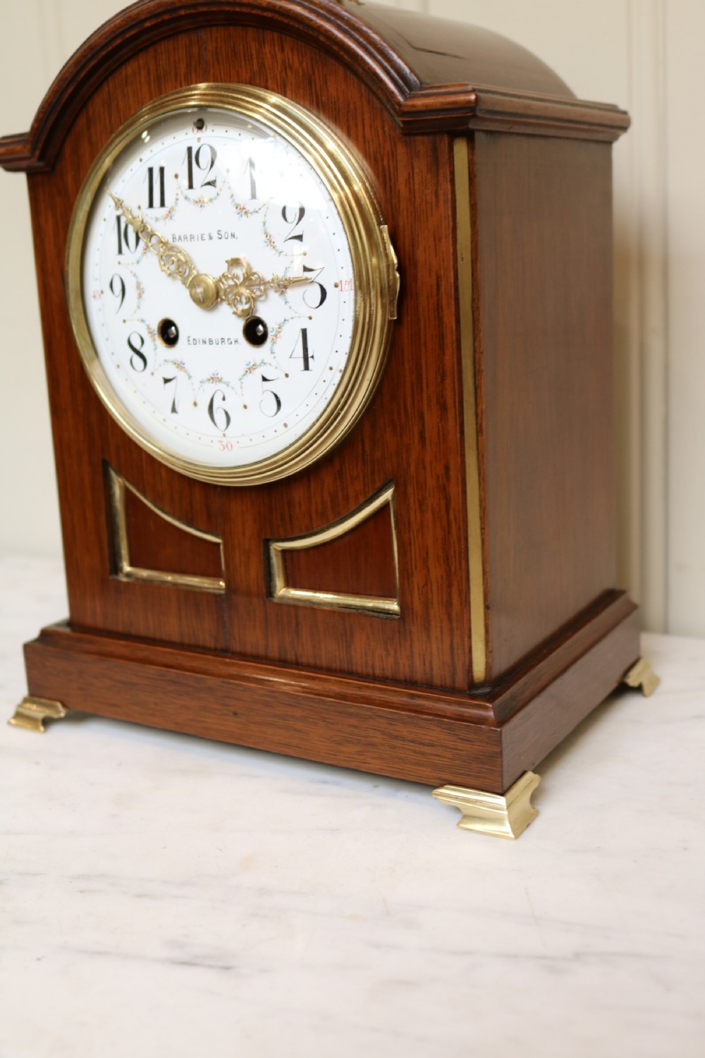 Edwardian Mahogany Bracket Clock (Scotland and France, c. 1905) View VII