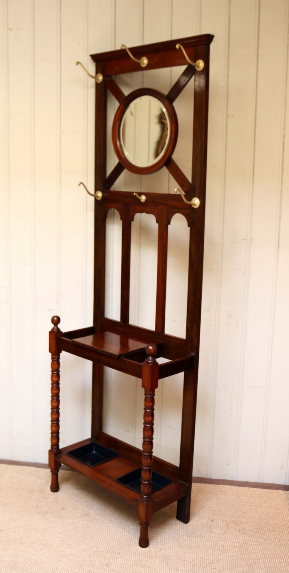 Late Victorian Mahogany Hall Stand  View IV