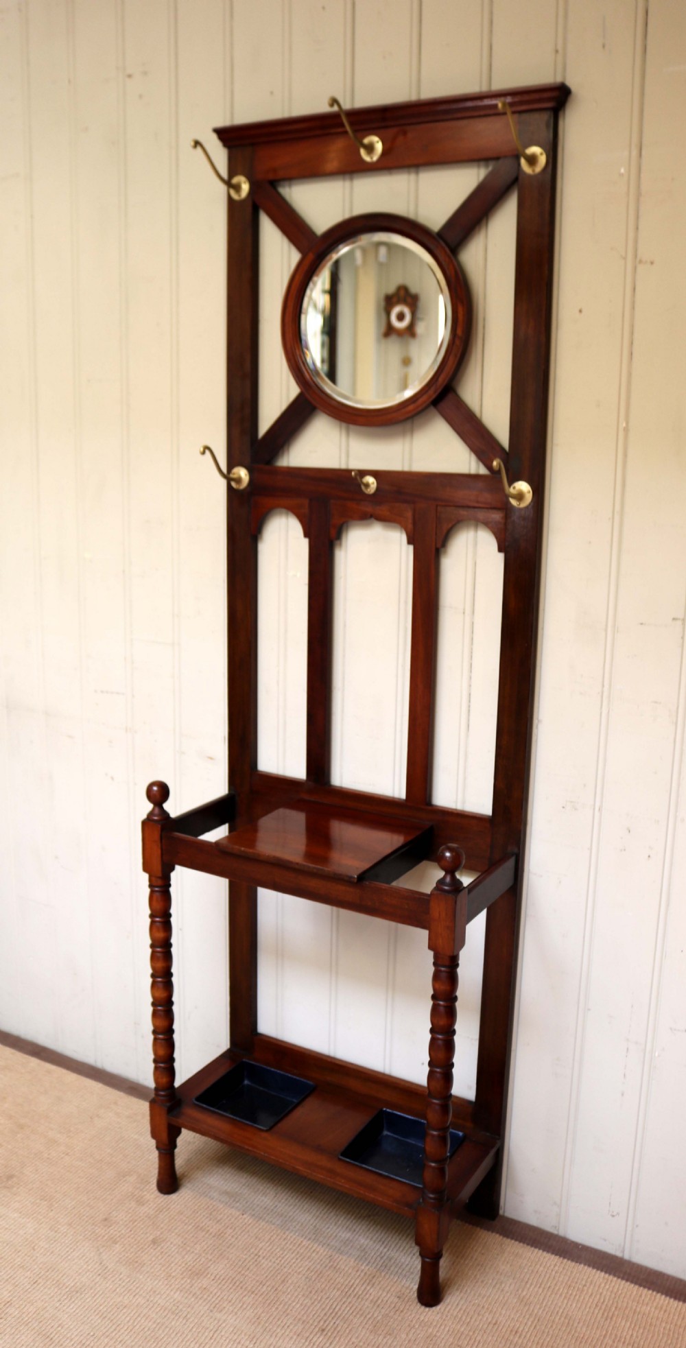 Late Victorian Mahogany Hall Stand  View VII