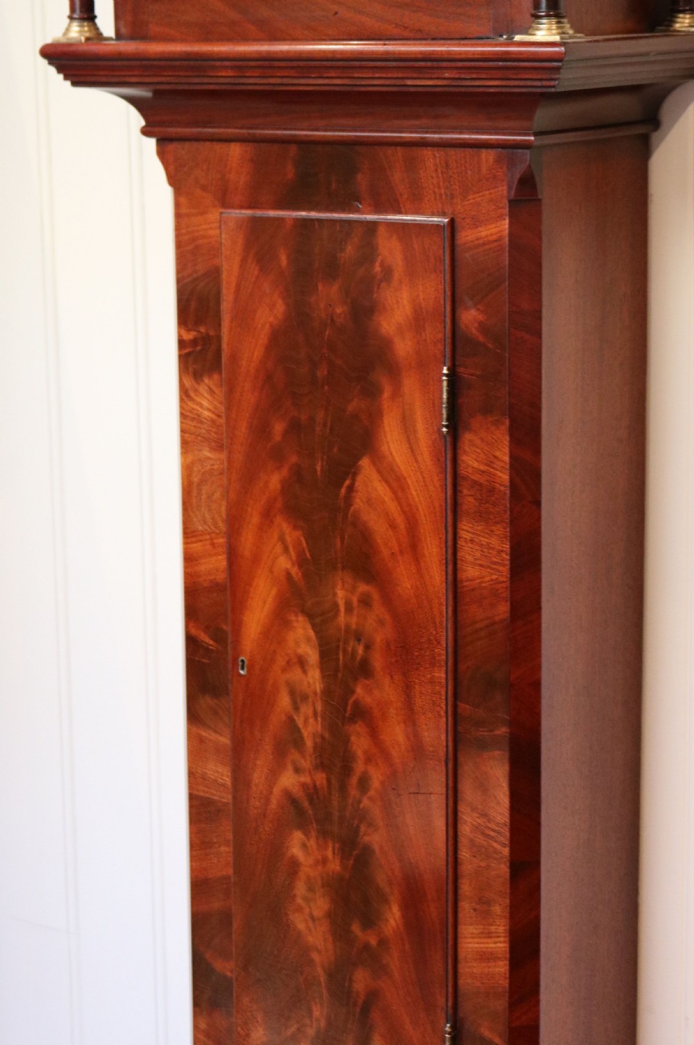 Figured Mahogany Longcase Clock (England, c. 1840) View V