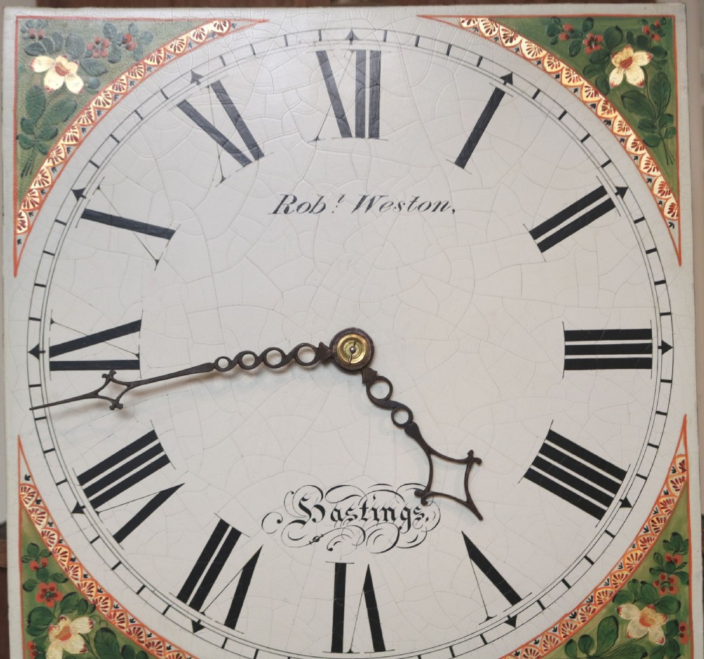 Figured Mahogany Longcase Clock (England, c. 1840) View VIII