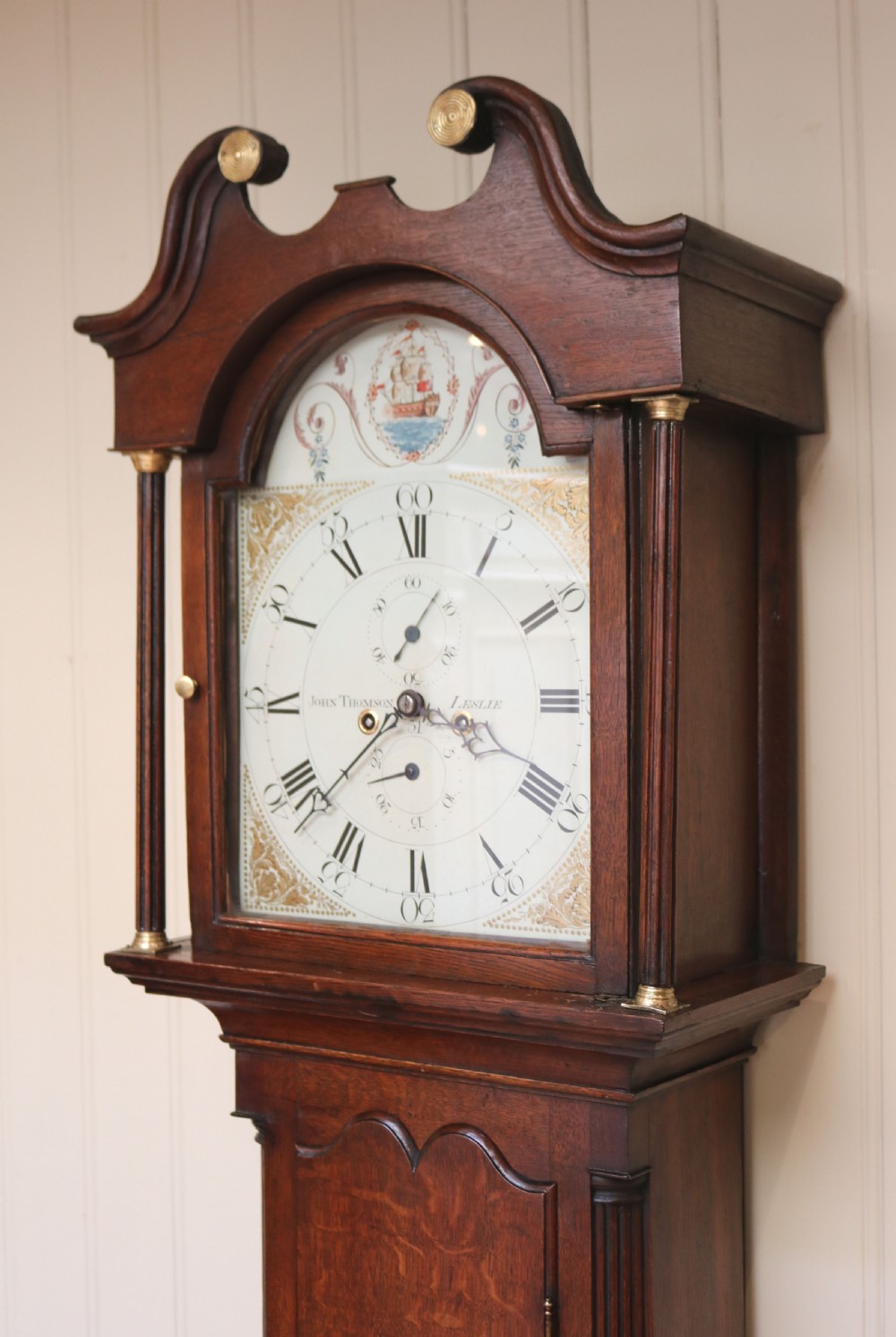 Small Scottish Oak Longcase Clock (Scotland, c. 1800) View VI