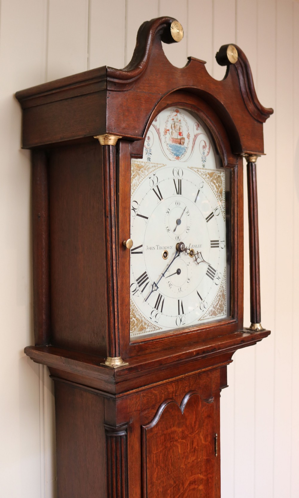 Small Scottish Oak Longcase Clock (Scotland, c. 1800) View VII