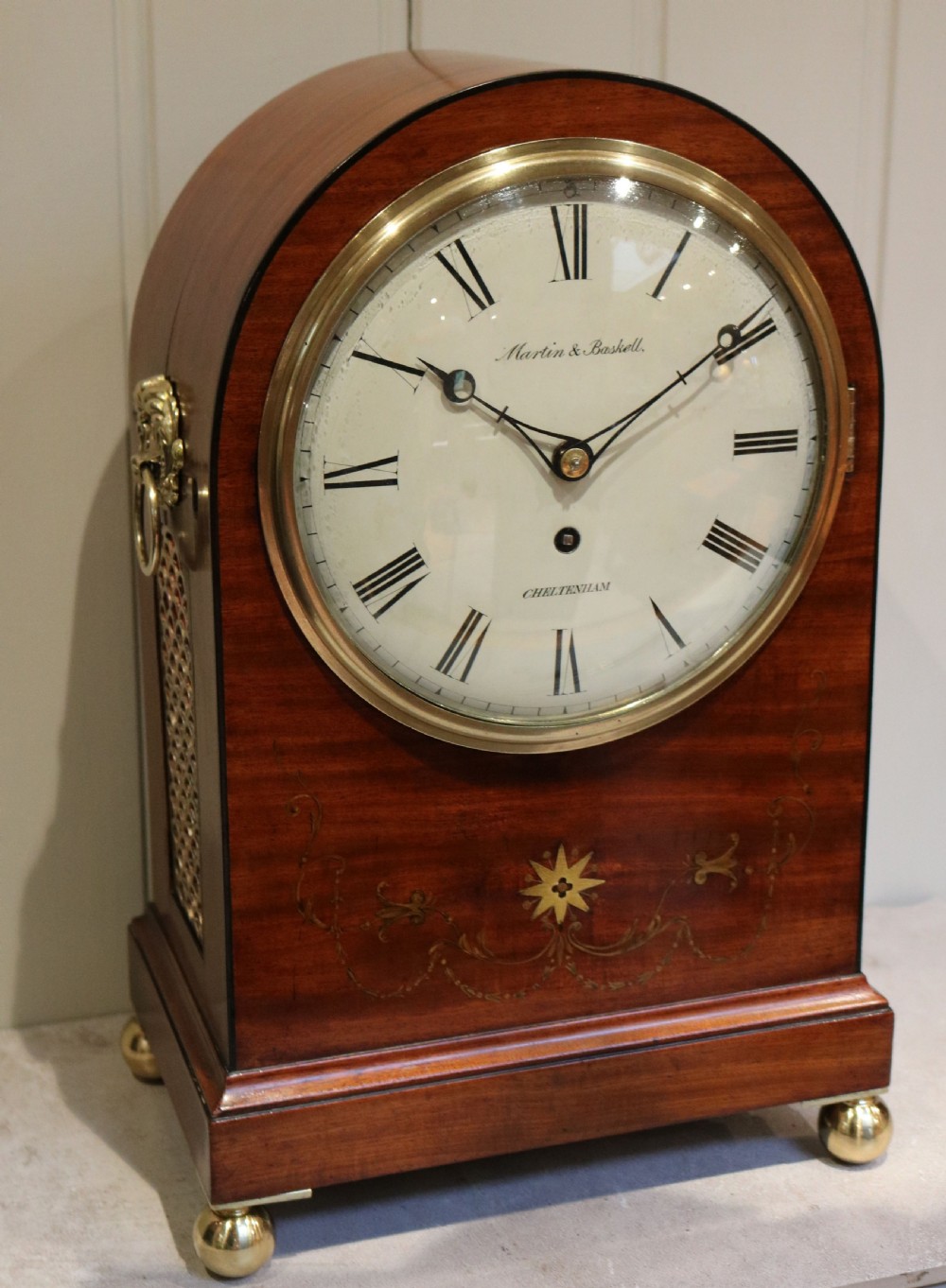 Regency Arch Top Mahogany Bracket Clock (England, c. 1820)