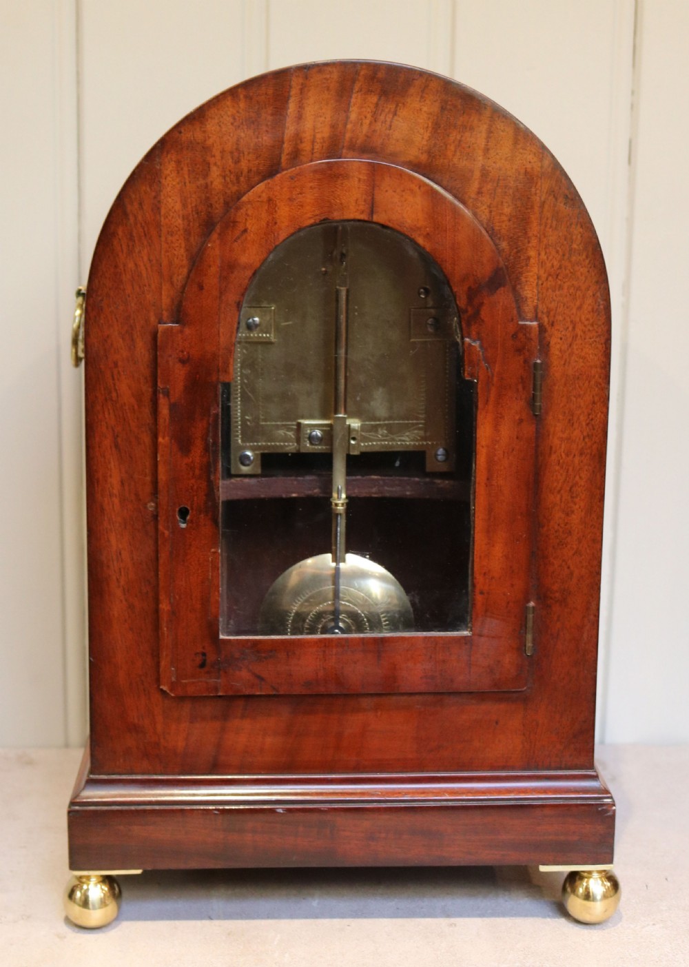 Regency Arch Top Mahogany Bracket Clock (England, c. 1820) View VII