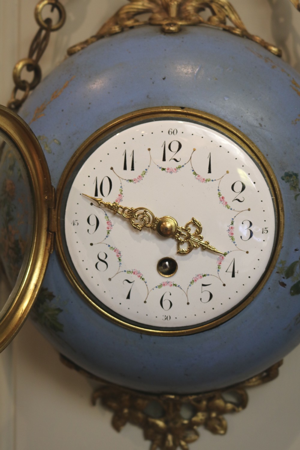 French Toleware Wall Clock (France, c. 1900) View VI