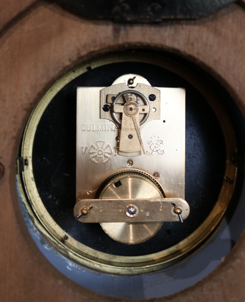 French Toleware Wall Clock (France, c. 1900) View VII
