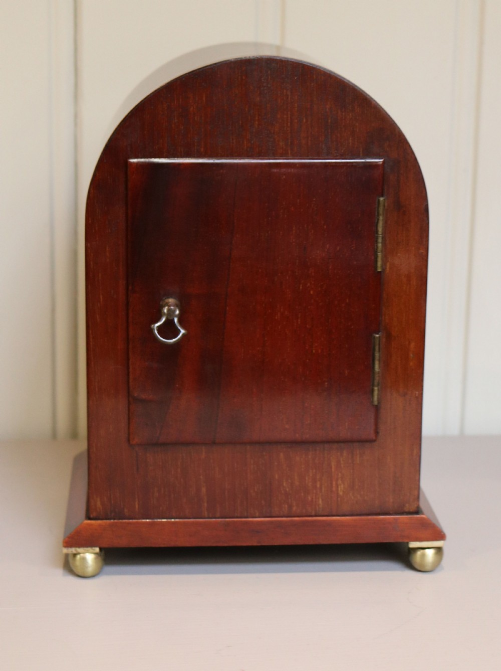 Small Mahogany Timepiece Mantel Clock (England and France, c. 1905) View VI