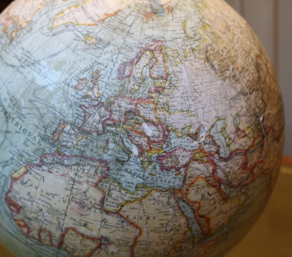 French Terrestrial Globe (France, c. 1890) View III