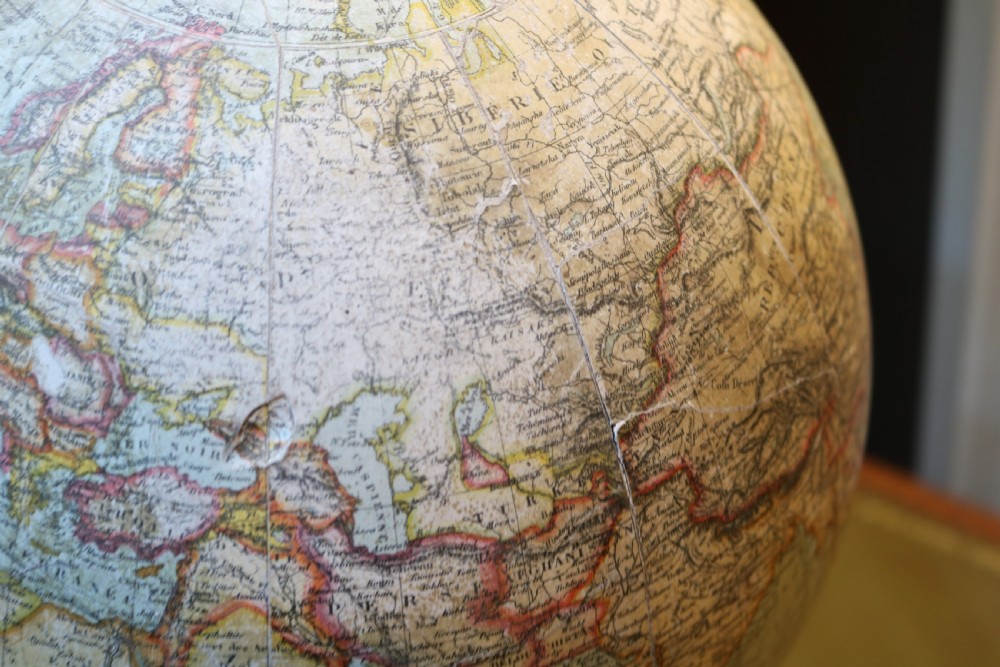 French Terrestrial Globe (France, c. 1890) View V