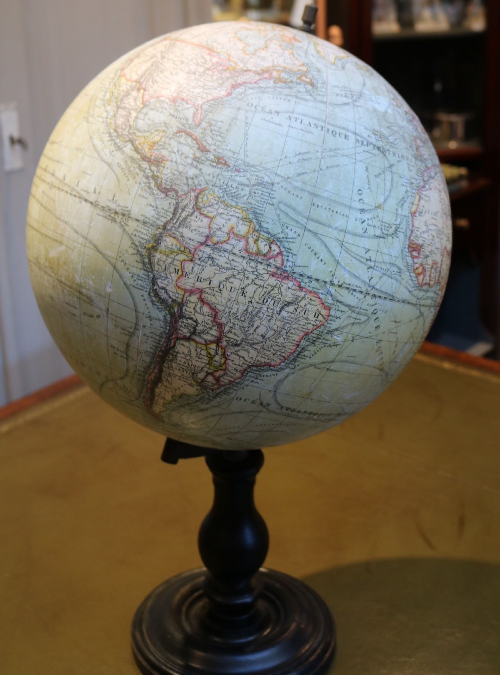 French Terrestrial Globe (France, c. 1890) View VI