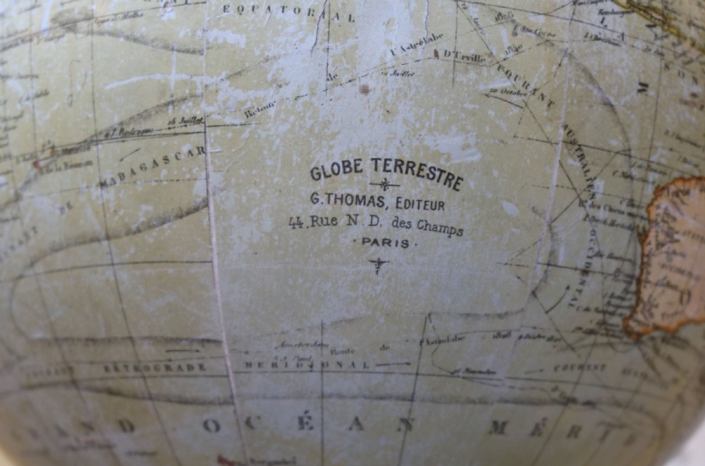 French Terrestrial Globe (France, c. 1890) View VII