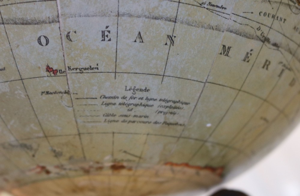 French Terrestrial Globe (France, c. 1890) View VIII