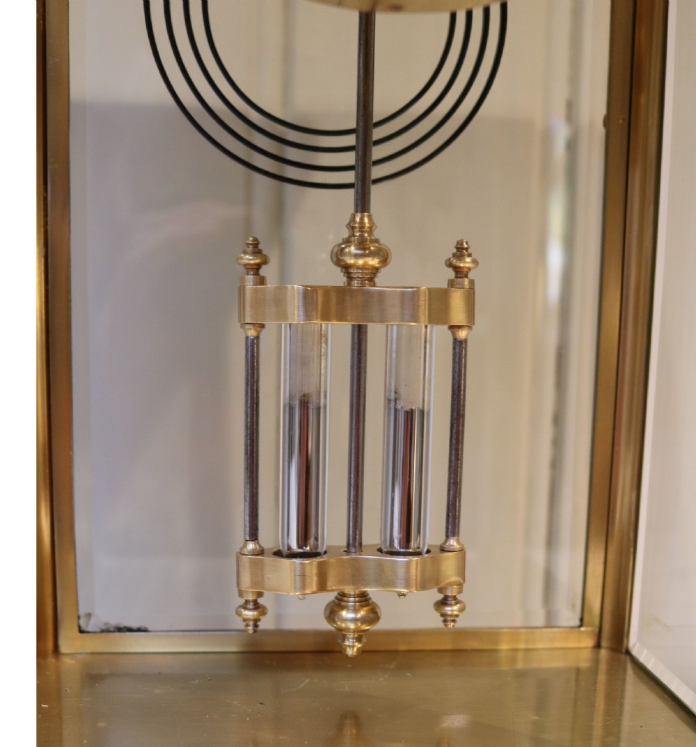 Visible Escapement Four Glass Clock (France, c. 1900) View XIII