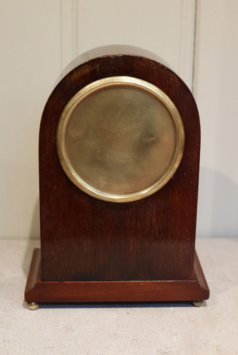 Edwardian Mahogany and Inlay Mantel Clock (England and France, 1910) View VI