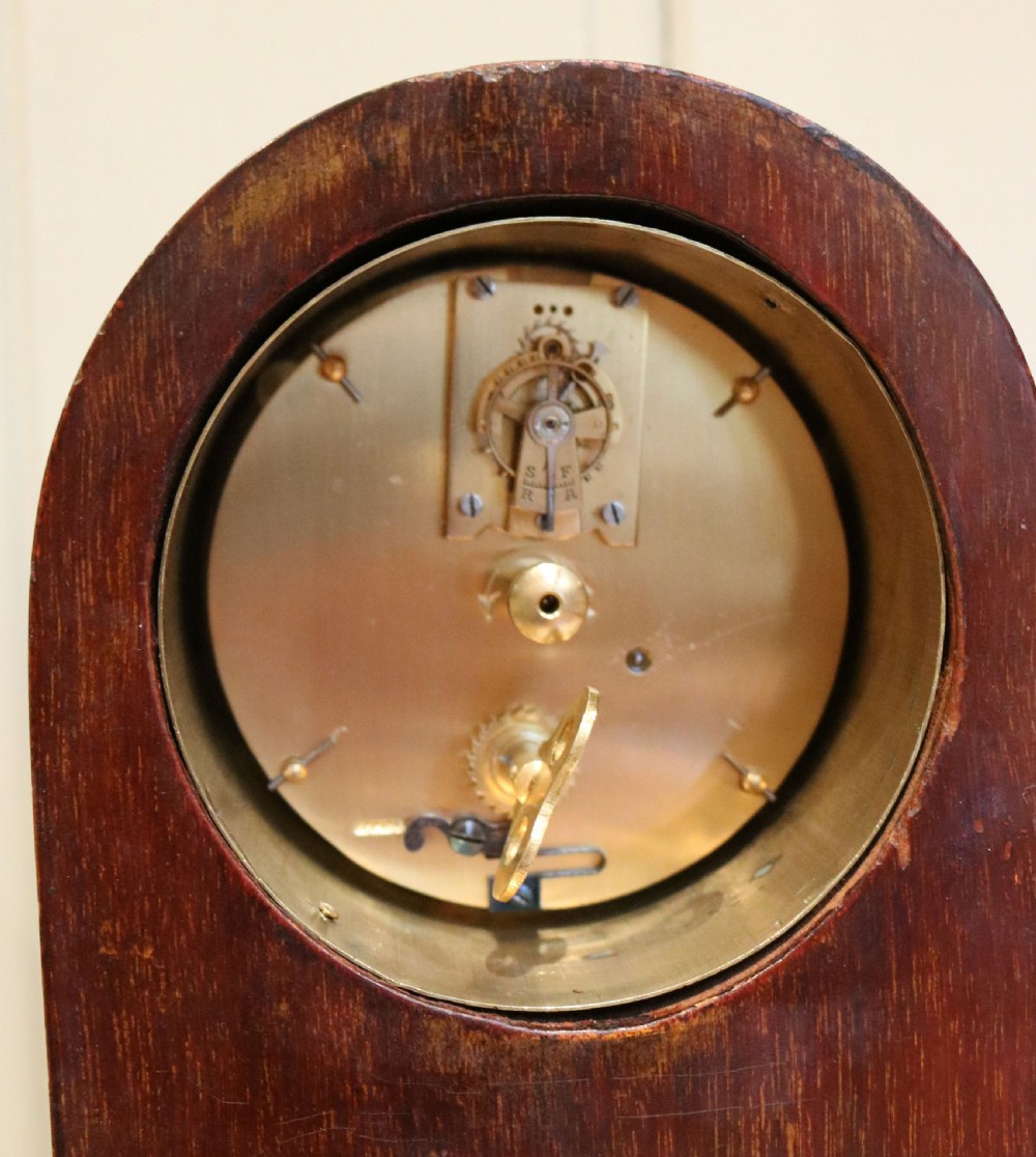 Edwardian Mahogany and Inlay Mantel Clock (England and France, 1910) View VIII