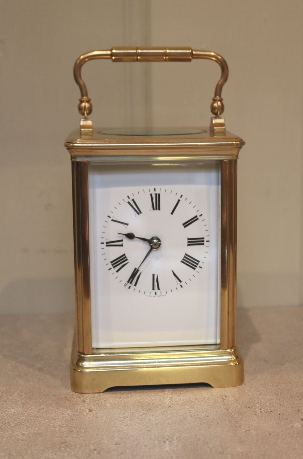 French Brass Carriage Clock (France, c. 1890)