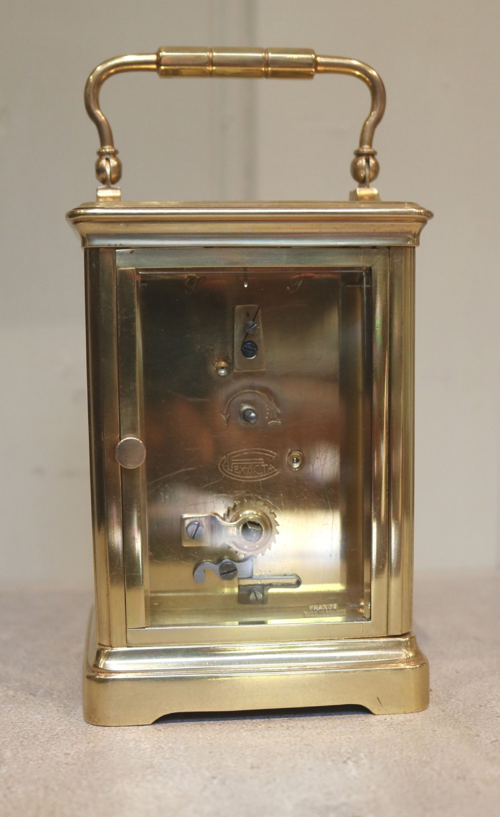 French Brass Carriage Clock (France, c. 1890) View VI