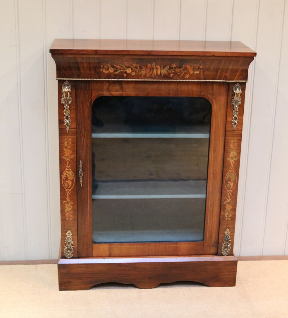 Inlaid Walnut Pier Cabinet 