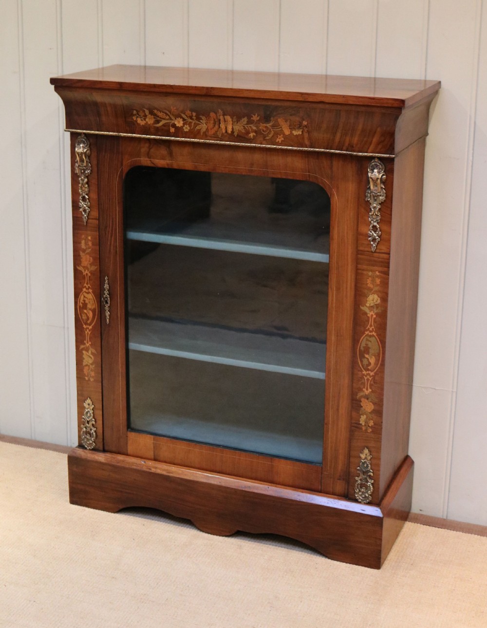 Inlaid Walnut Pier Cabinet  View II