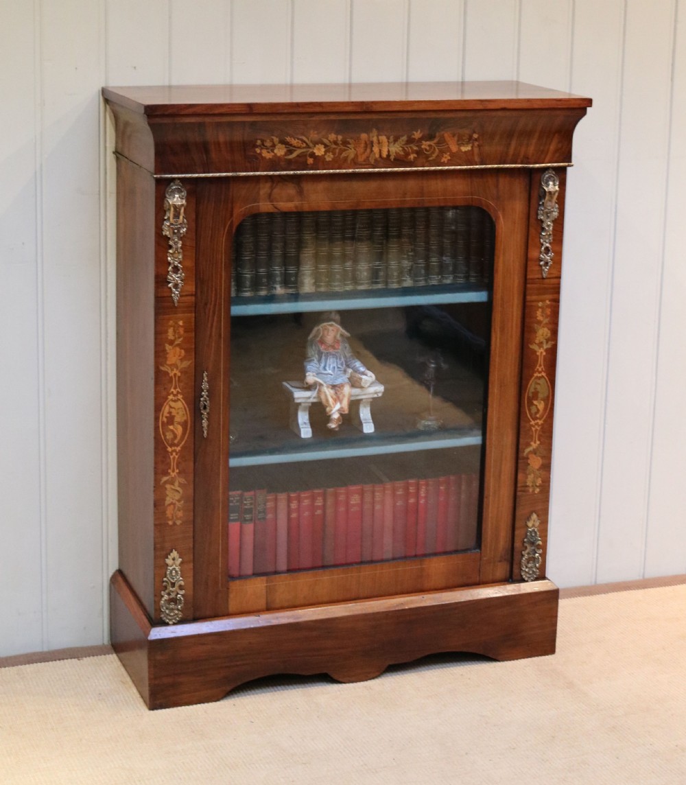 Inlaid Walnut Pier Cabinet  View III