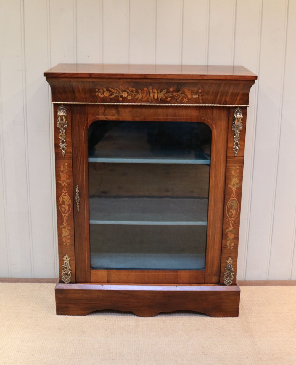 Inlaid Walnut Pier Cabinet  View IV