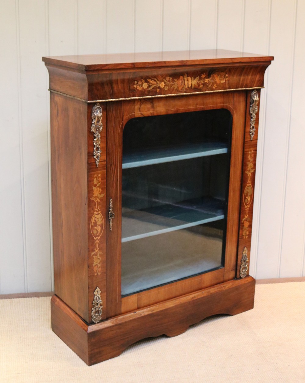 Inlaid Walnut Pier Cabinet  View V