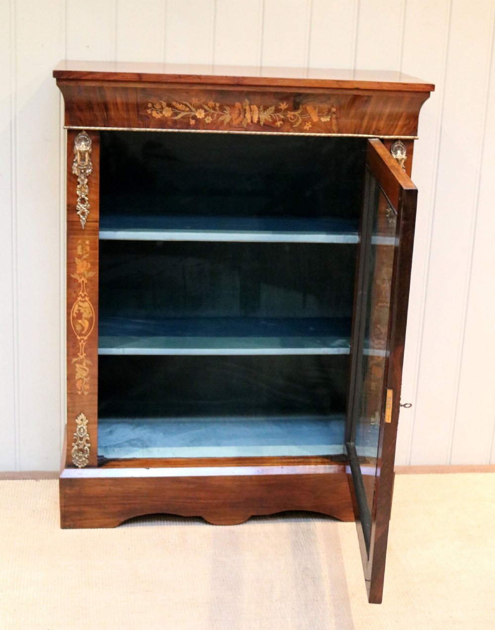 Inlaid Walnut Pier Cabinet  View VI